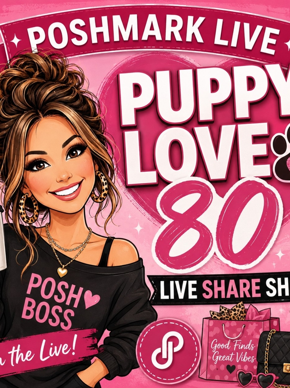 Poshmark Live PuppyLove80 SHARE SHOW